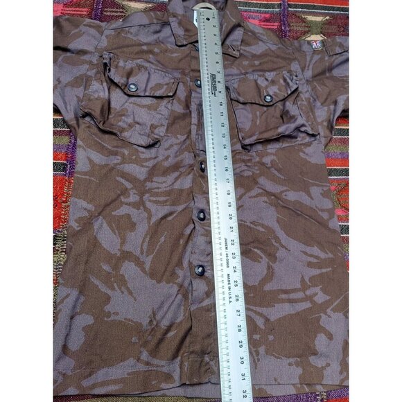 Milk It Mens M/L Vintage Camouflage Army Jacket Pockets Lightweight Made in UK - Picture 5 of 6